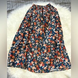 Girls Floral Maxi Skirt